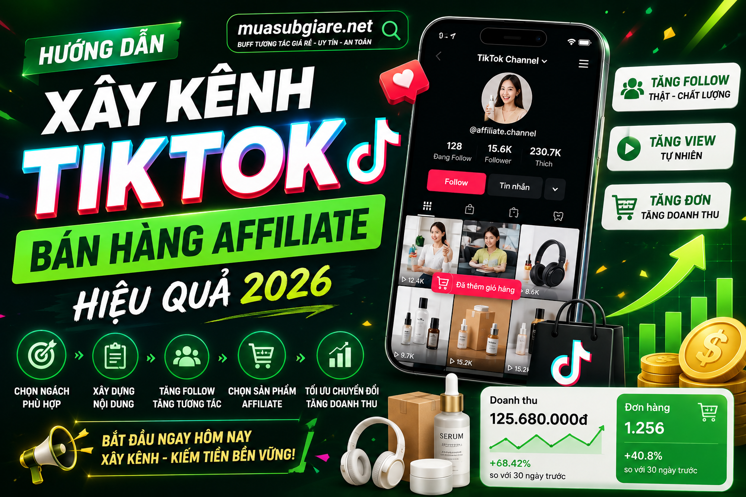 Cách Xây Kênh TikTok Bán Hàng Affiliate Hiệu Quả 2026 - 2027